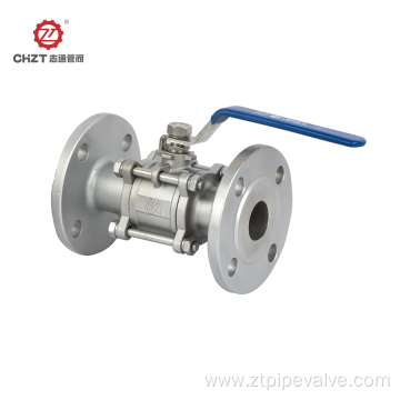 3-PC flange end ball valve